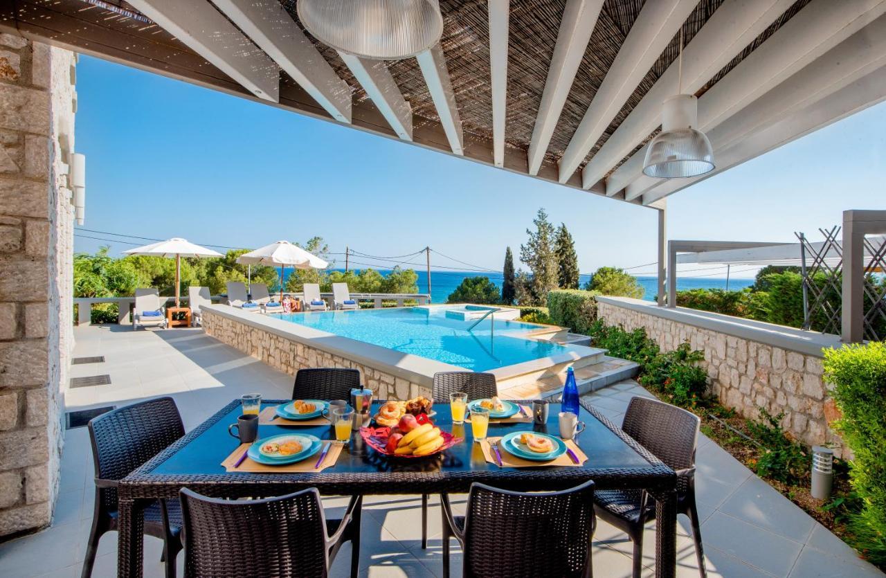 Villa Costamare - Enjoy Lazy Days On The Private Pool-Jacuzzi Pefki Exterior foto